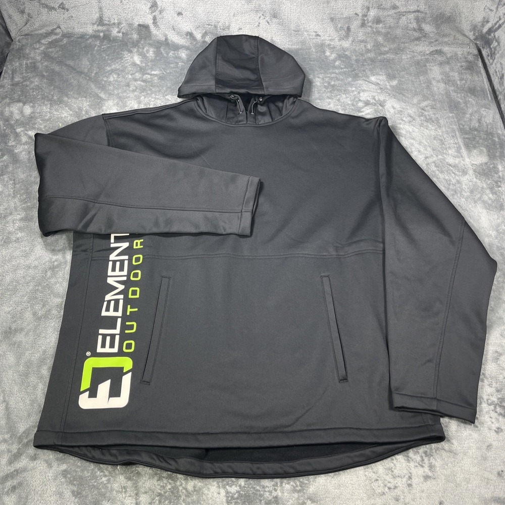 Element Hoodie Mens 3XL Black Pullover Jacket Heavy Fleece Wicking Outdoors Hike